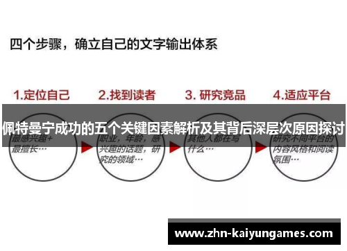 佩特曼宁成功的五个关键因素解析及其背后深层次原因探讨